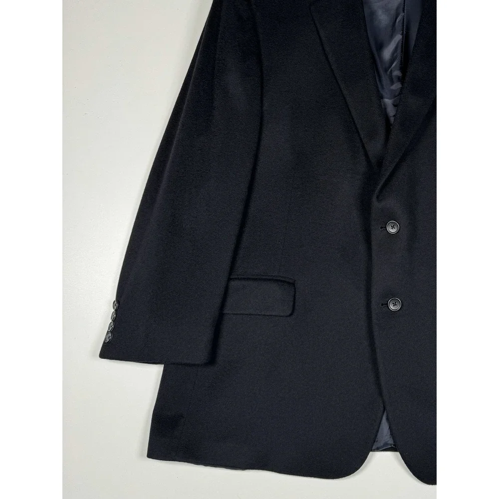 BROOKS BROTHERS Madison Fit Tollegno 1900 Cashmere Blazer - Black - Men's 48R
